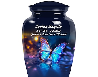 Urna funeraria elegante con forma de mariposa para adultos – Urnas para cenizas humanas – Urnas de cremación - Urna para funeral – Urna para adultos – Urna - Urna para monumento conmemorativo