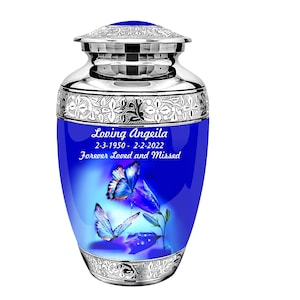Butterfly Adult Cremation Urn – Urns for Human Ashes – Cremation Urns for Adult Ashes – Adult urn – Urn - Urn for Memorial .