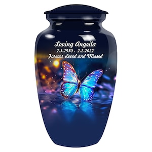 Butterfly Adult Cremation Urn – Urns for Human Ashes – Cremation Urns - Urn for Funeral – Adult Urn – Urn - Urn for Memorial