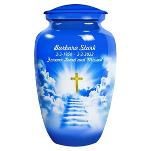 Cross Heaven Adult Cremation Urn – Urns for Human Ashes – Cremation Urns - Urn for Funeral – Adult Urn – Urn - Urn for Memorial