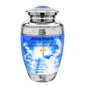 Heaven Cross Adult Cremation Urn – Urns for Human Ashes – Cremation Urns for Adult Ashes – Adult urn – Urn - Urn for Memorial .