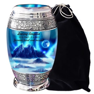 Northern Lights Adult Cremation Urn – Urns for Human Ashes – Cremation Urns - Urn for Funeral – Adult Urn – Urn - Urn for Memorial