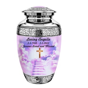 Cross Heaven Adult Cremation Urn – Urns for Human Ashes – Cremation Urns - Urn for Funeral – Adult Urn – Urn - Urn for Memorial