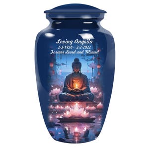 Unique Buddha Statue Urns for Ashes Adult male – Urn - urns for human ashes adult female - Urns - Cremation Urns for Adult Ashes