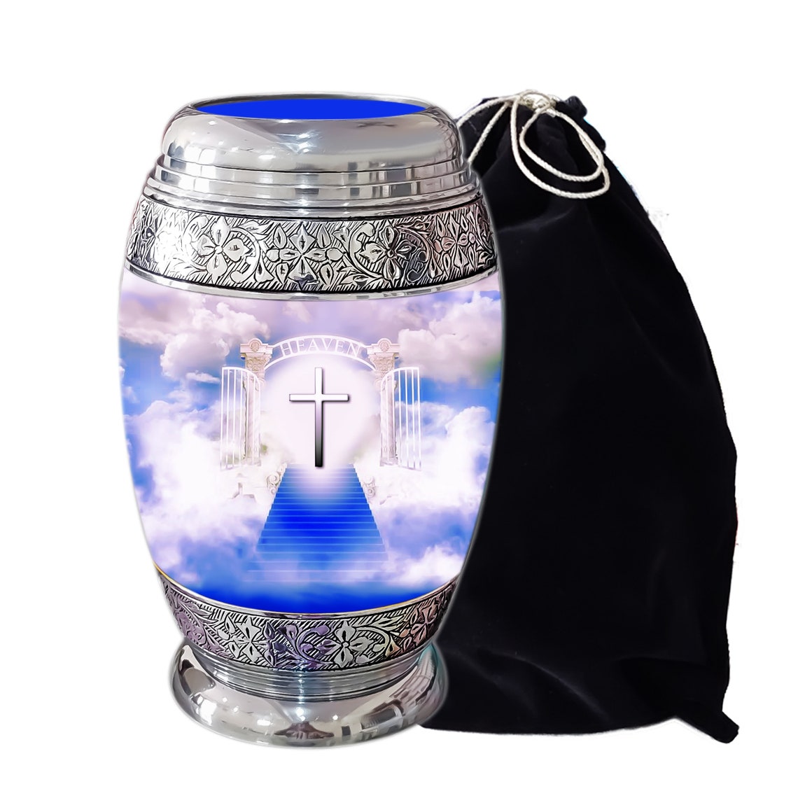 Urn for Human Ashes Heaven Gate Christian Cross cremation Etsy