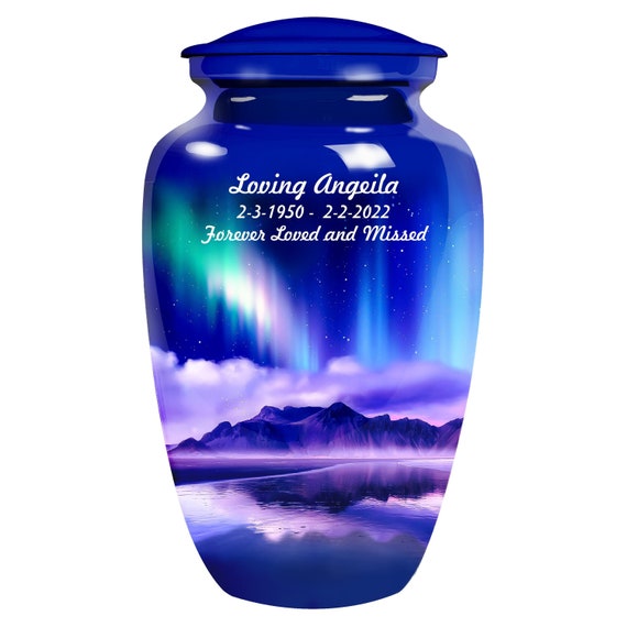 Aurora Borealis Cremation Urns for Human Ashes Northern Lights Cremation  Urns for Adults Urn Urns for Humans & Burial Urns for Ashes 