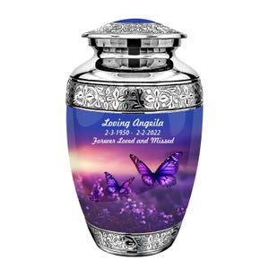 Beautiful Butterflies- Cremation Urns for Ashes - Urns for Human Ashes - Urns for Adult Male - Urn - Female urn - Burial Urn - Funeral Urn