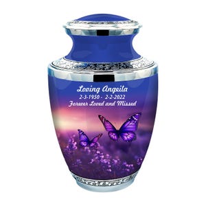 Beautiful Butterflies Urns for Ashes Adult Male - Urns for Human Ashes - Urn - Cremation Urns for Adult Ashes - Ashes Adult - Cremation Urns