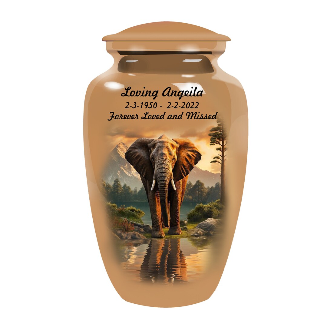 Elephant Adult Cremation Urn Urns for Human Ashes Cremation Urns Urn