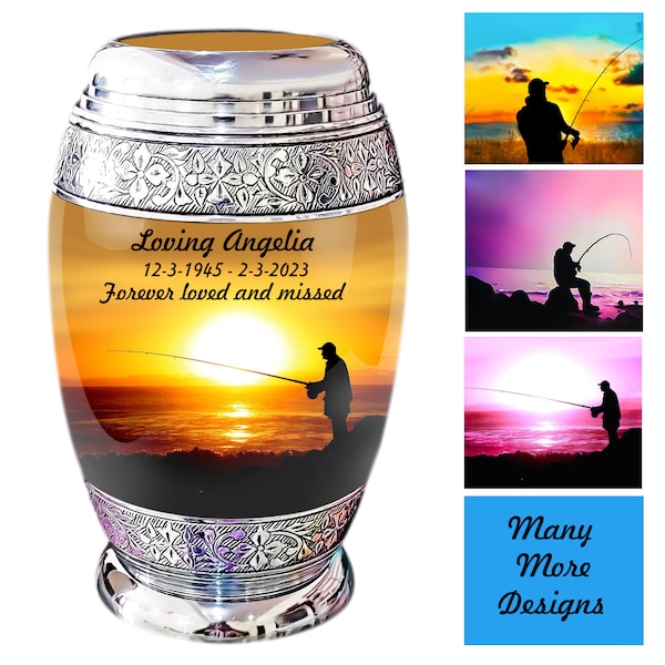 Fishing Urns for Human Ashes Etsy
