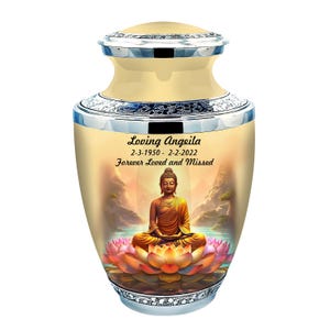 exquisite Buddha Statue Cremation Urns for Adult Ashes - Urns for Human Ash - Urn for Ashes  - Urn - Decorative Urns - Burial Urn - Urns