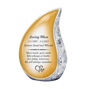 Teardrop Copper  Cremation Urns for Ashes - Urns for Human Ashes - Urns for Ashes Adult - Urn - Decorative Urns - Burial Urn - Funeral Urn