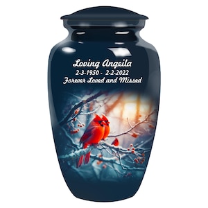 Cardinal Bird Adult Cremation Urn – Urns for Human Ashes – Cremation Urns for Adult Ashes-Urn Funeral – Adult urn – Urn - Urn for Memorial