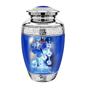 Beautiful Butterflies- Cremation Urns for Ashes - Urns for Human Ashes - Urns for Adult Male - Urn - Female urn - Burial Urn - Funeral Urn
