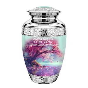 Cherry blossom Urns for Ashes - Urn - urns for human ashes - Cremation Urns - Memorial Urns - Personalized Urns -Adult Urn for Ash