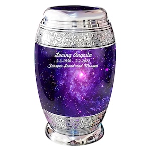 Cremation Urn for Ashes - Urns for Human Ashes with Galaxy Design - Urn - Urn - Funeral Urn - Memorial urn by Finestartstore