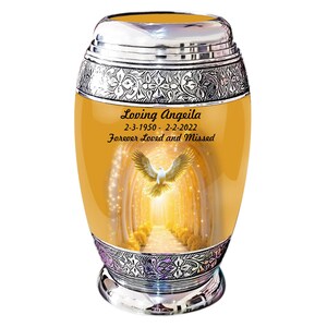 Heavenly Dove Urn for Human Ashes, Cremation Urn Ashes, Custom Urn Ashes Container, Adult Urn for Ashes, Memorial Urn, Personalized Urn