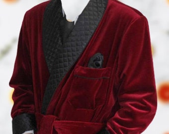 mens big and tall smoking jacket