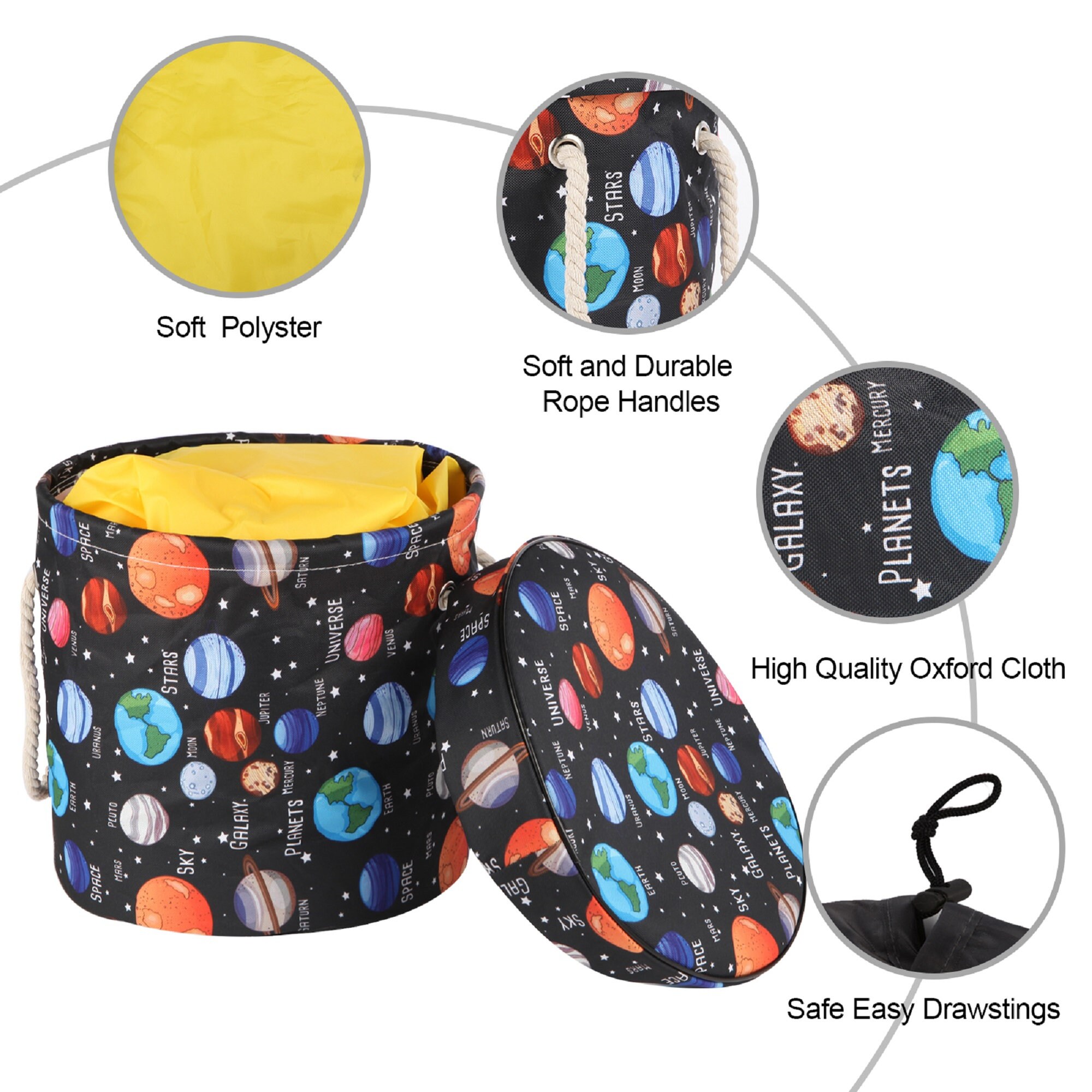 Large Toy Storage Organizer Bag With Play Mat, Quick Storage for Toys