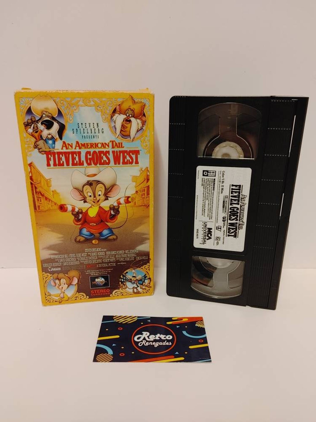American Tail, an - Fievel Goes West (VHS, 1992) Vintage - Etsy