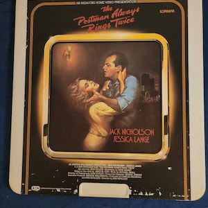 The Postman Always Rings Twice Jack Nicholson CED Videodisc Movie 1981