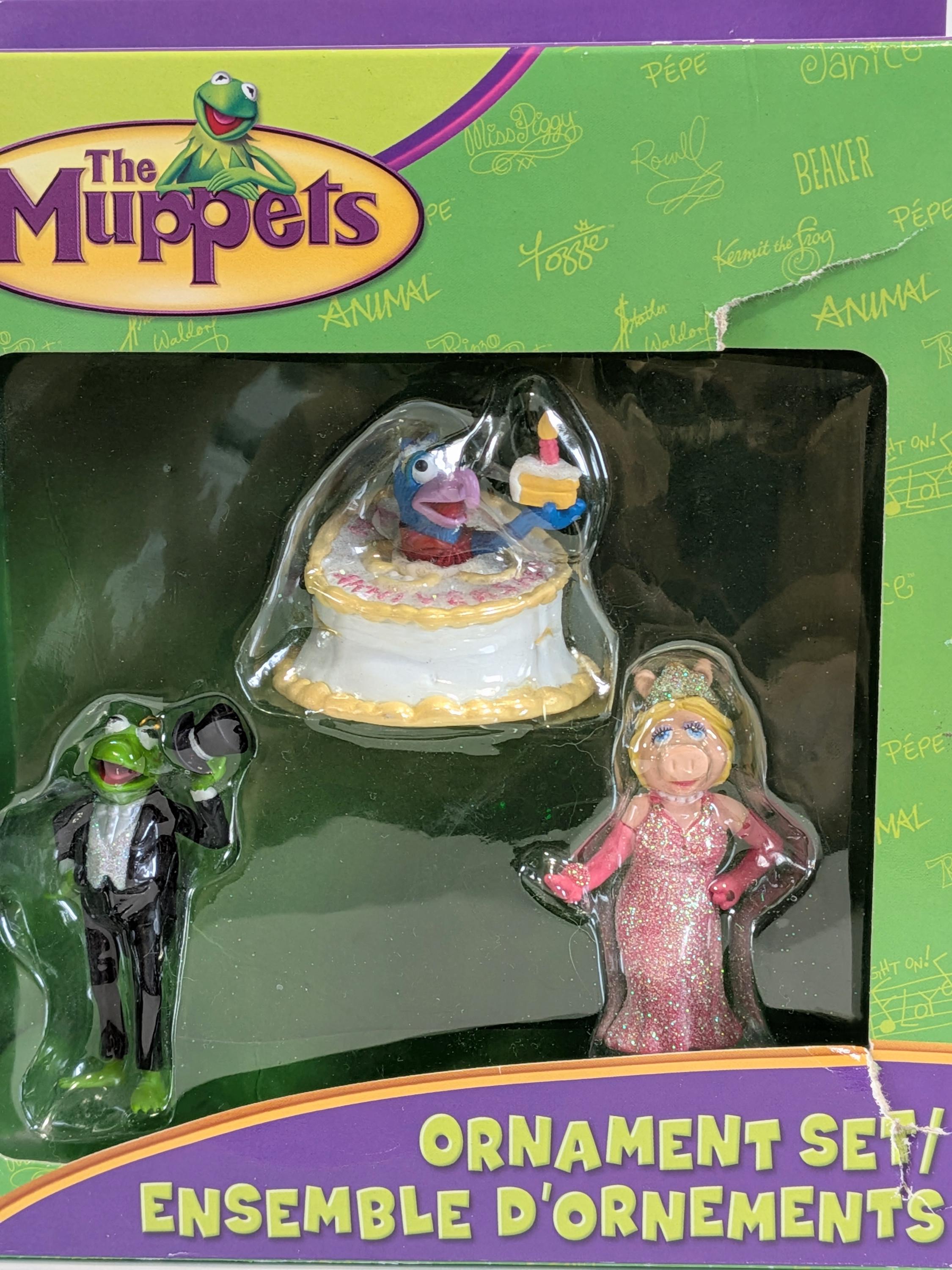 カーミット・ザ・フロッグ　ミス・ピギー オーナメント The Muppets Ornament Set, Kermit the Frog, Miss Piggy, Gonzo the