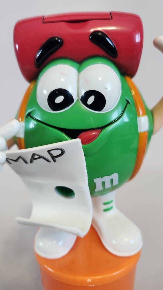 M&M Candy Dispenser, Ms Green, Collectible, Memorabilia, Vintage
