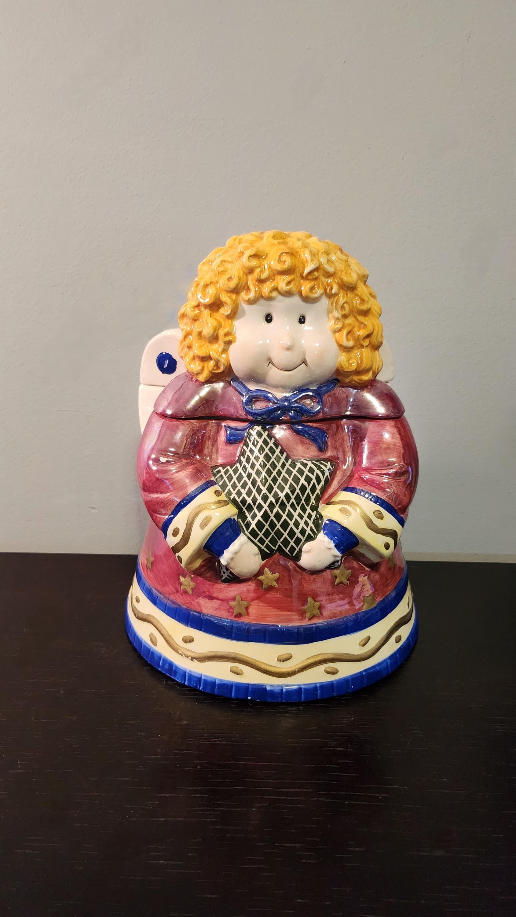Boîte à Biscuits Hearth And Home En Forme De Chou – Année 1990 Avec Poignée Caoutchouc