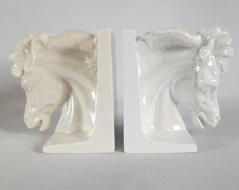 Serre-livres, Opalescent, Etalons, Porcelaine, vintage