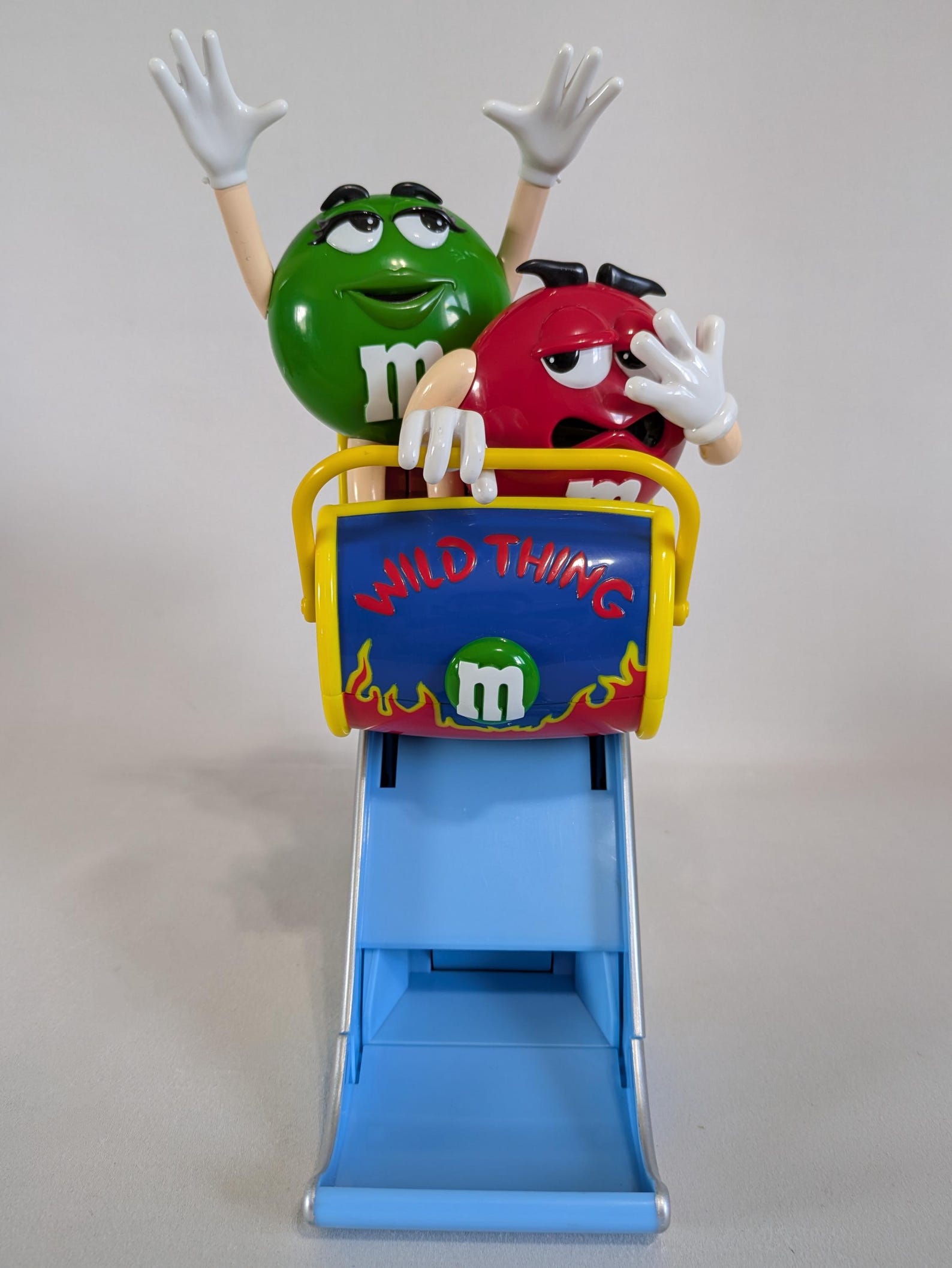 Roler Coaster Candy M&M Roller Coaster Candy Dispenser, Wild Thing, Collectible, Red, Ms ...