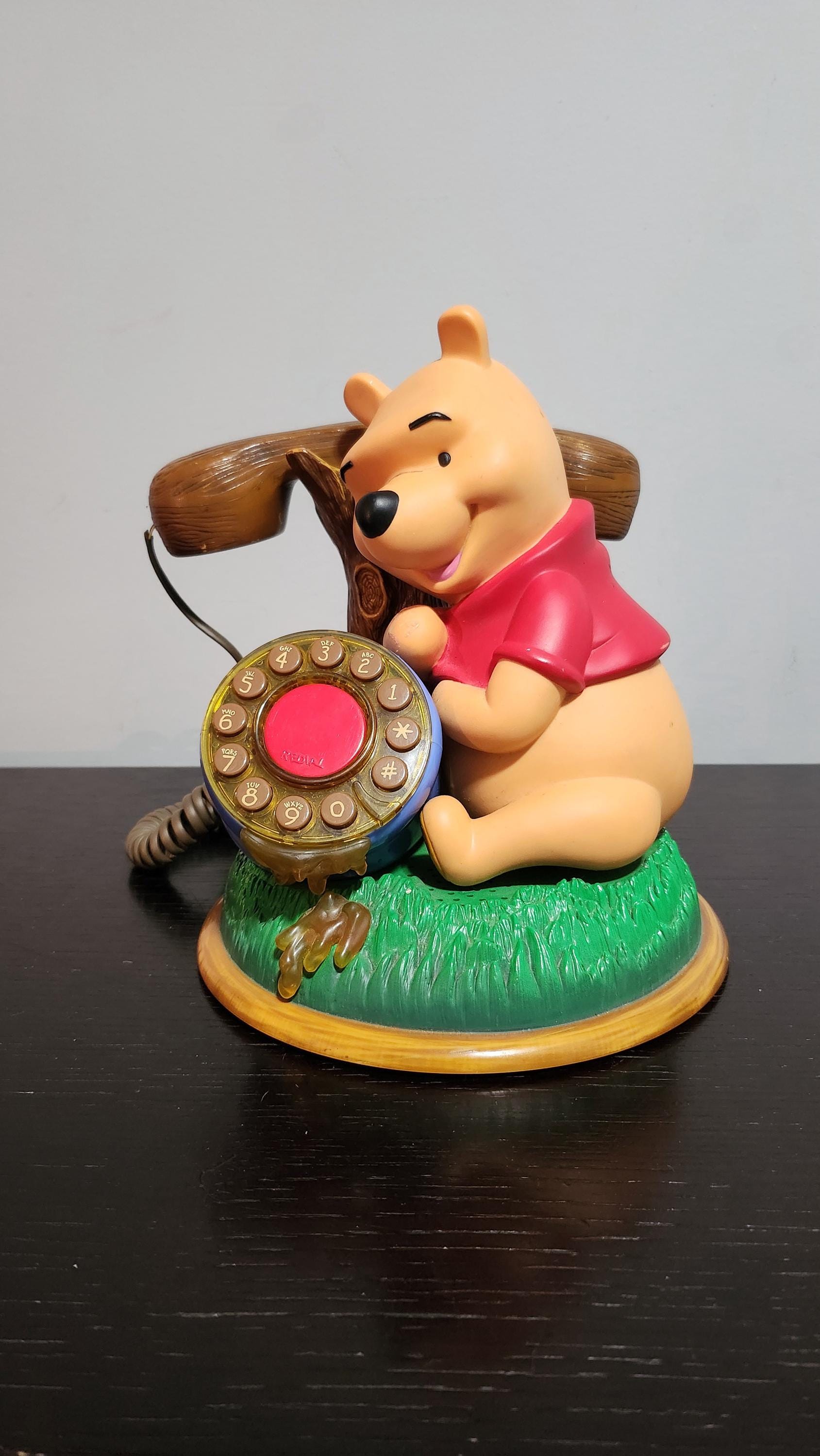 Winnie the Pooh Landline Telephone, Disney, Vintage, 1980s, Made