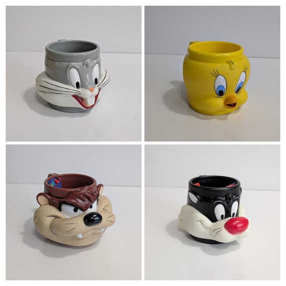 ルーニーチューンズ　ワーナーブラザー　陶器 Looney Tunes Mugs, Warner Brothers, Promotional, KFC, Tweety Bird