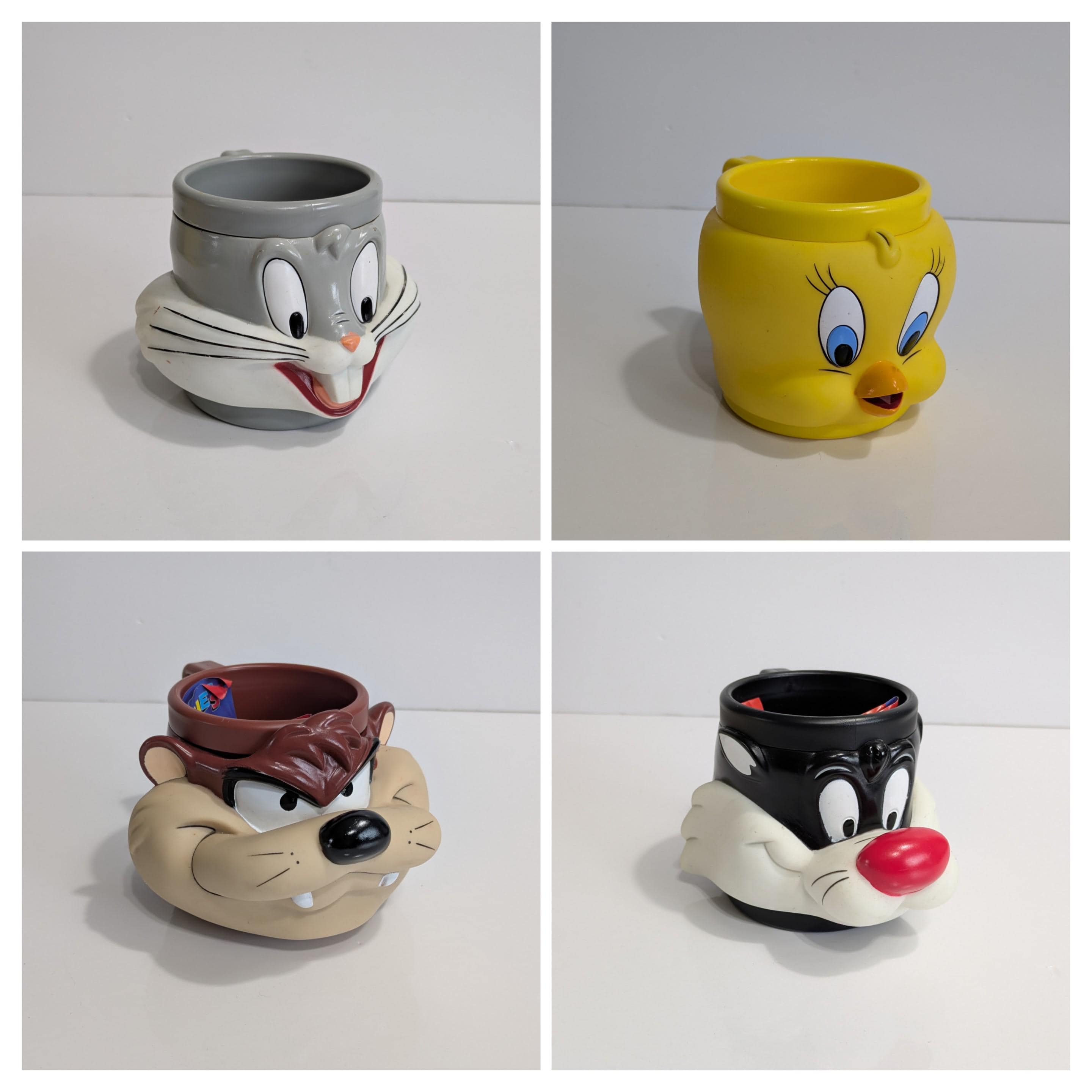 Looney Tunes Mugs, Warner Brothers, Promotional, KFC, Tweety Bird