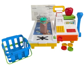 フィッシャープライス、レジスター、ビンテージ、子供、おもちゃ、子供