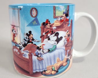 Mickey Mouse Mug, "Through The Years", Disney, Collectible, Vintage, Made in Japan