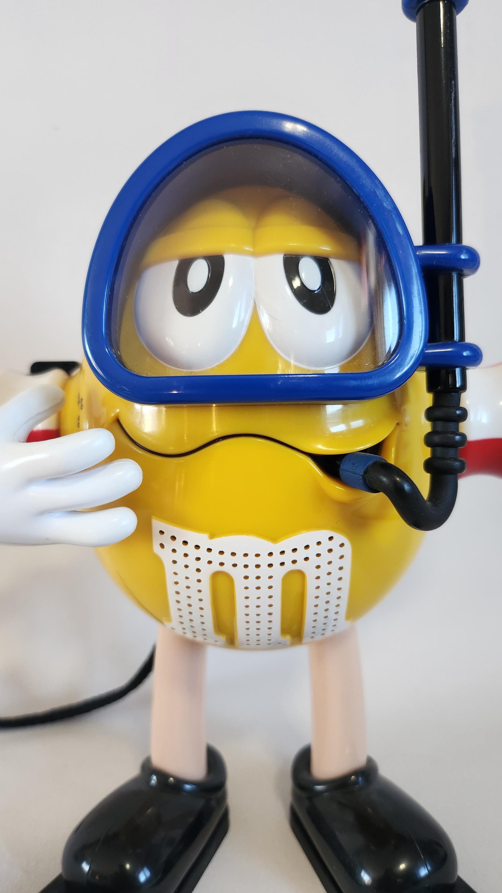 M&M Shower Radio, AM/FM, Splashproof, Snorkel, Mr. Peanut