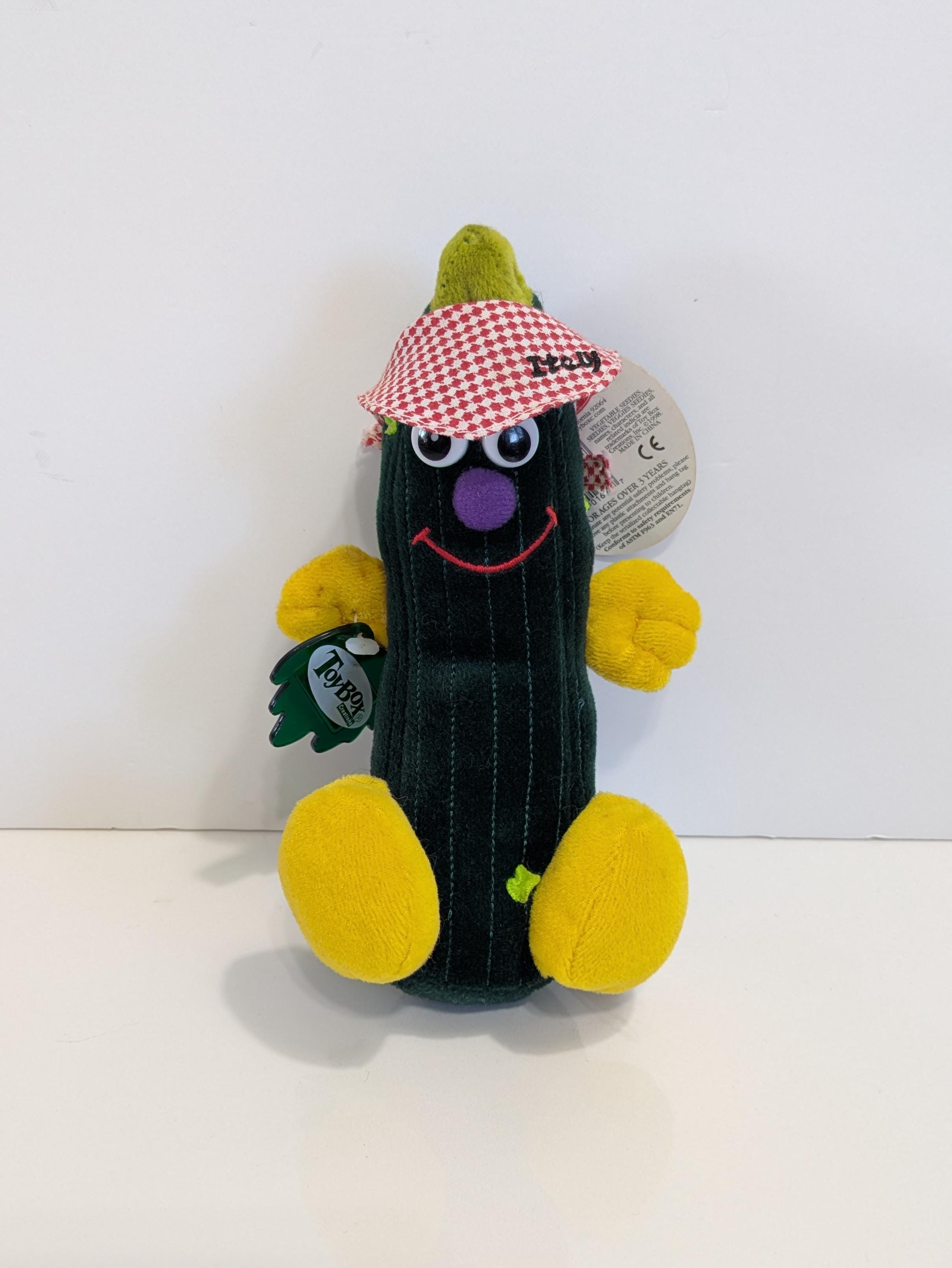 Plush Toy, Izzy Zucchini, Veggie Friends Collection, Toy Box