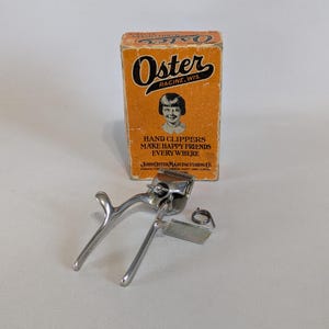 Oster Hand Clippers, Hair Clippers, Manual, Barber, Grooming, Vintage, 1950s, Made in the USA