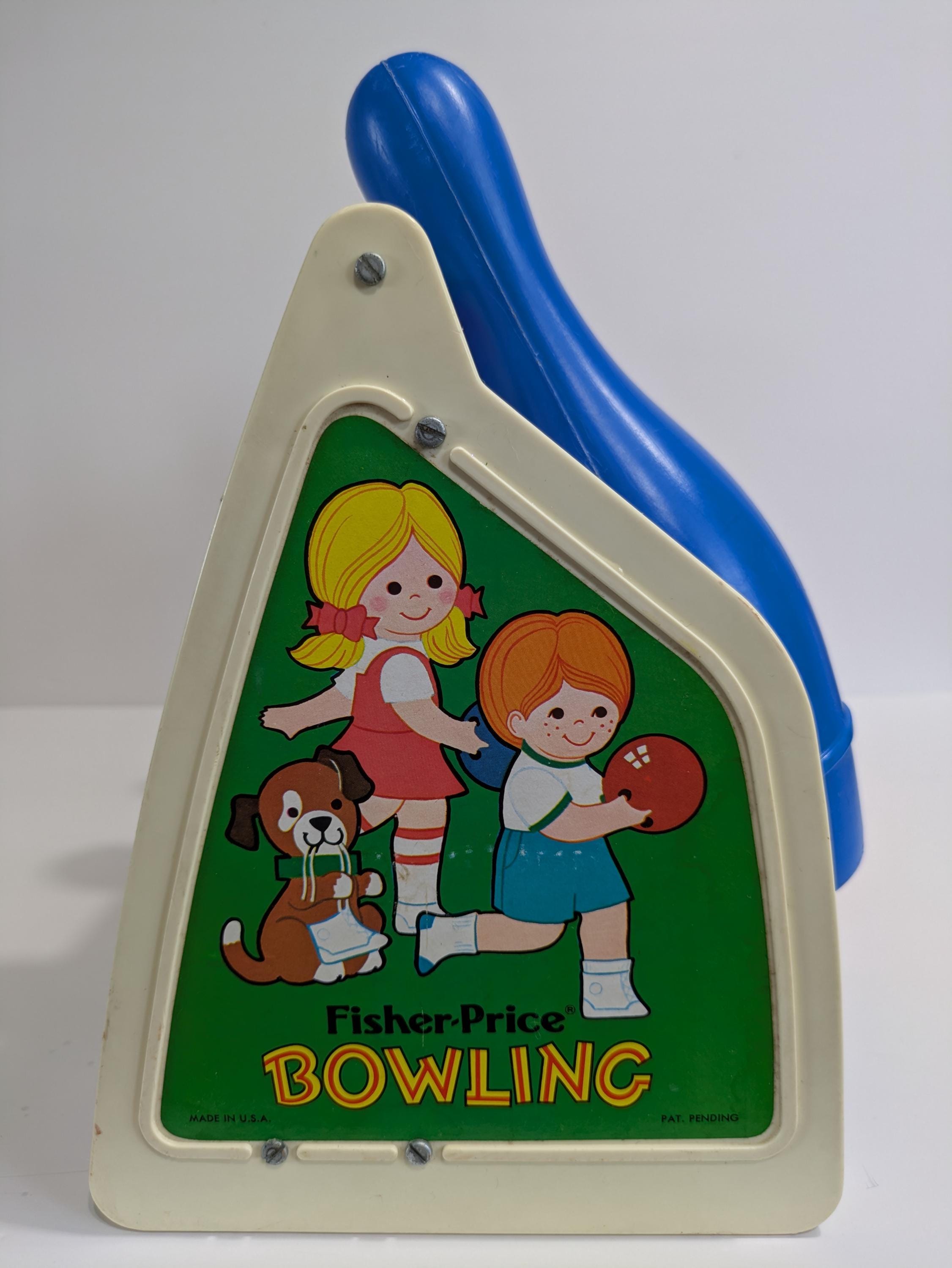 フィッシャープライス ボウリングゲーム、モデル100、子供用おもちゃ 