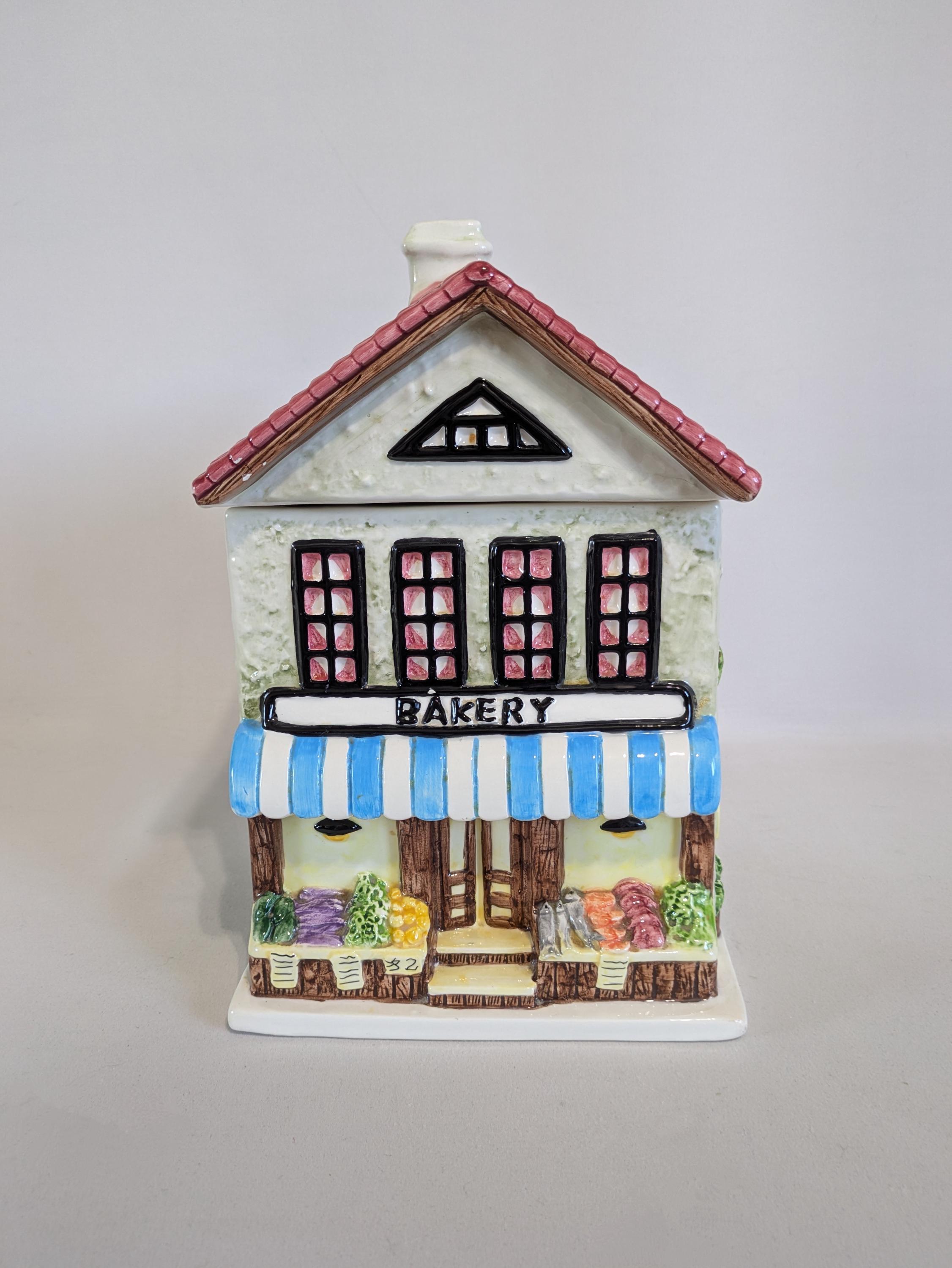 Cookie Jar, Bakery, Dave Creation Co Ltd, Hand Painted, Ceramic
