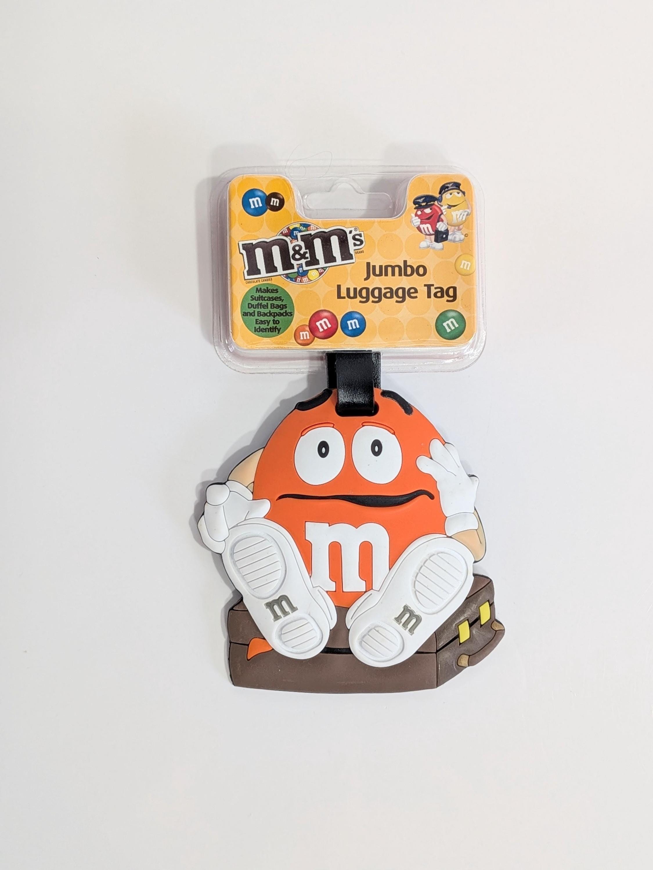 M&m's Jumbo Luggage Tag, Orange, Suitcase, Duffel Bag, Backpack
