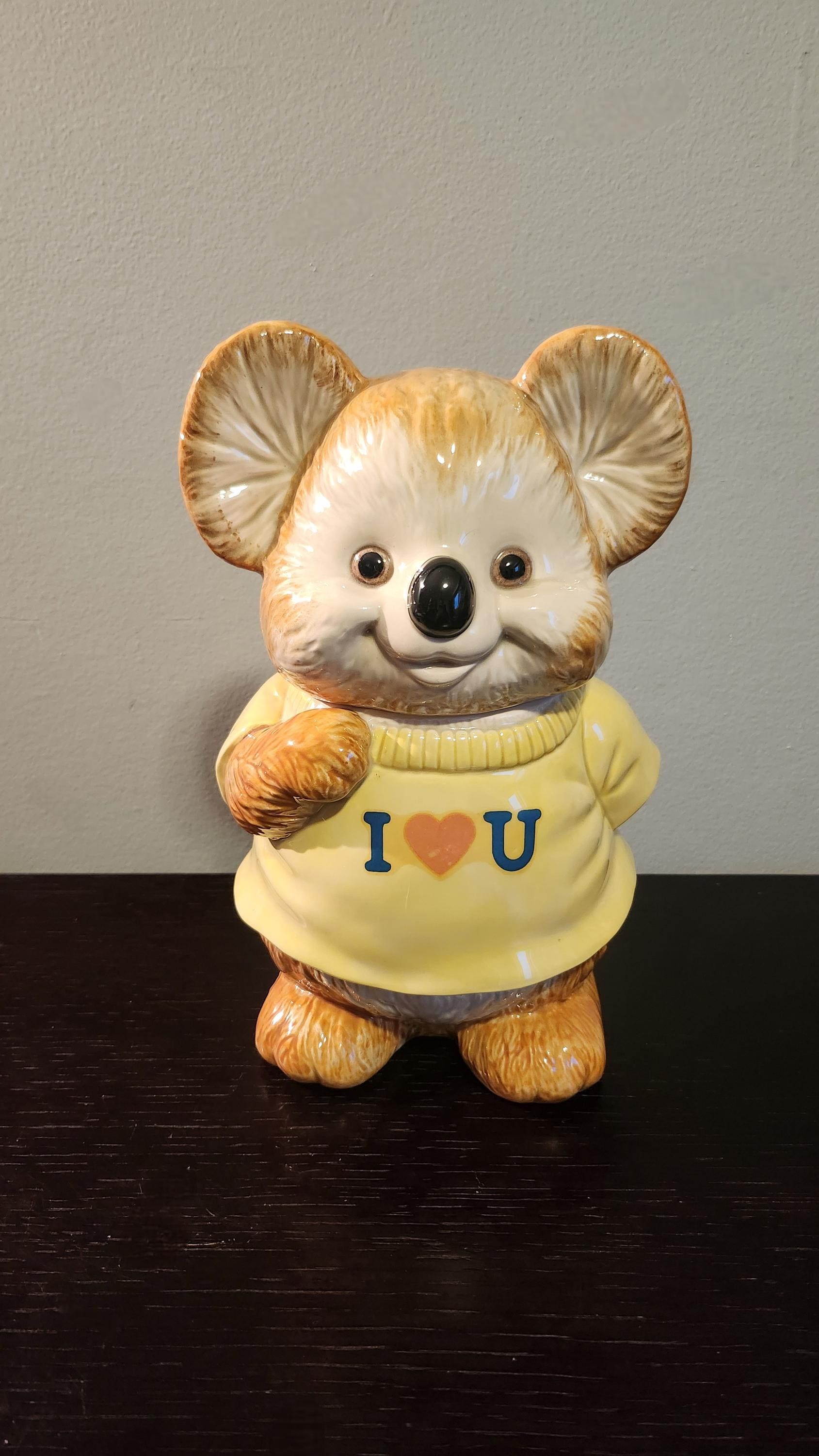 Kirby the Koala Cookie Jar. Vintage, 1980s, Gibson Greeting Cards