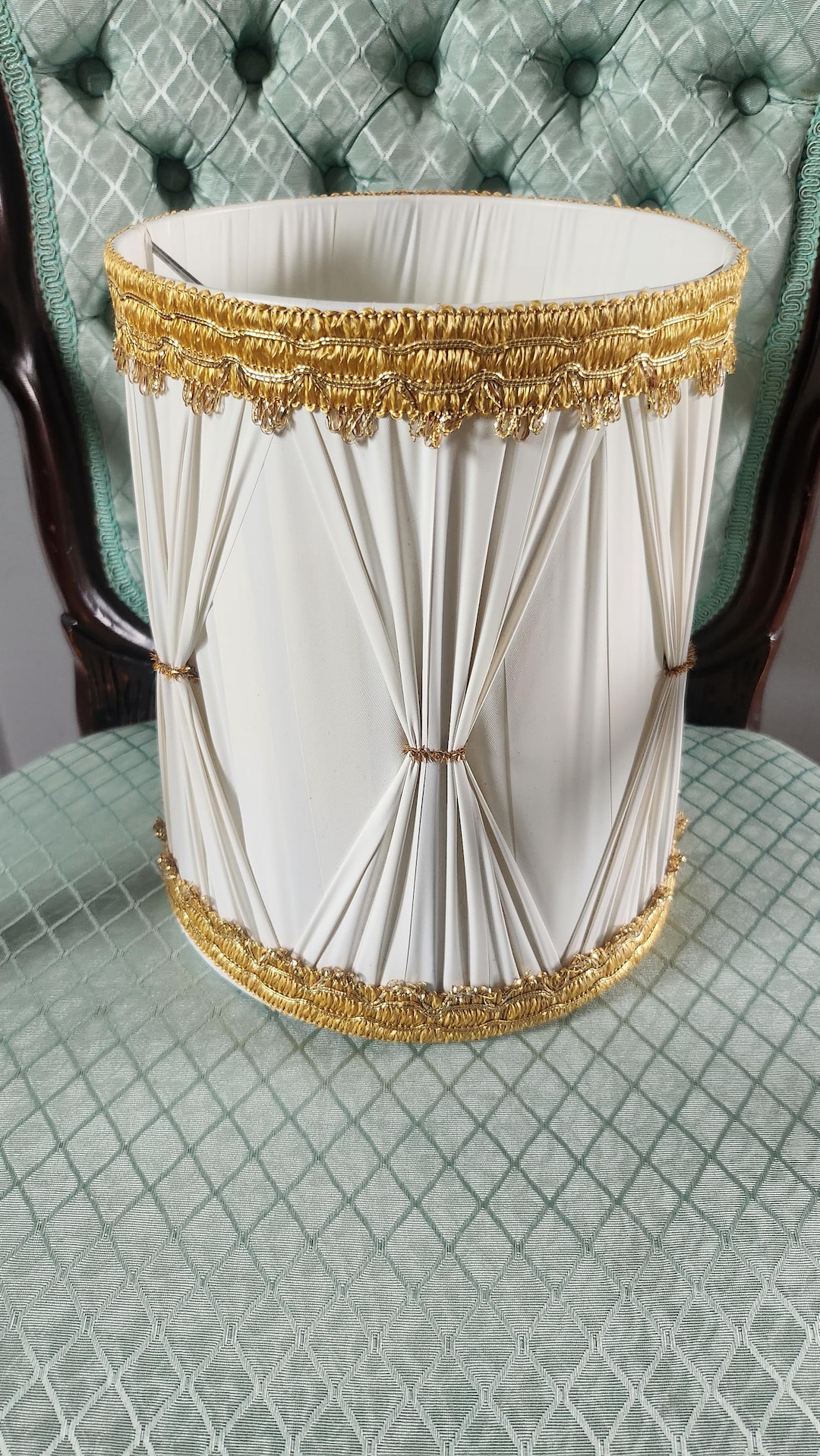 Ivory Drum Round Modern Lamp Shade