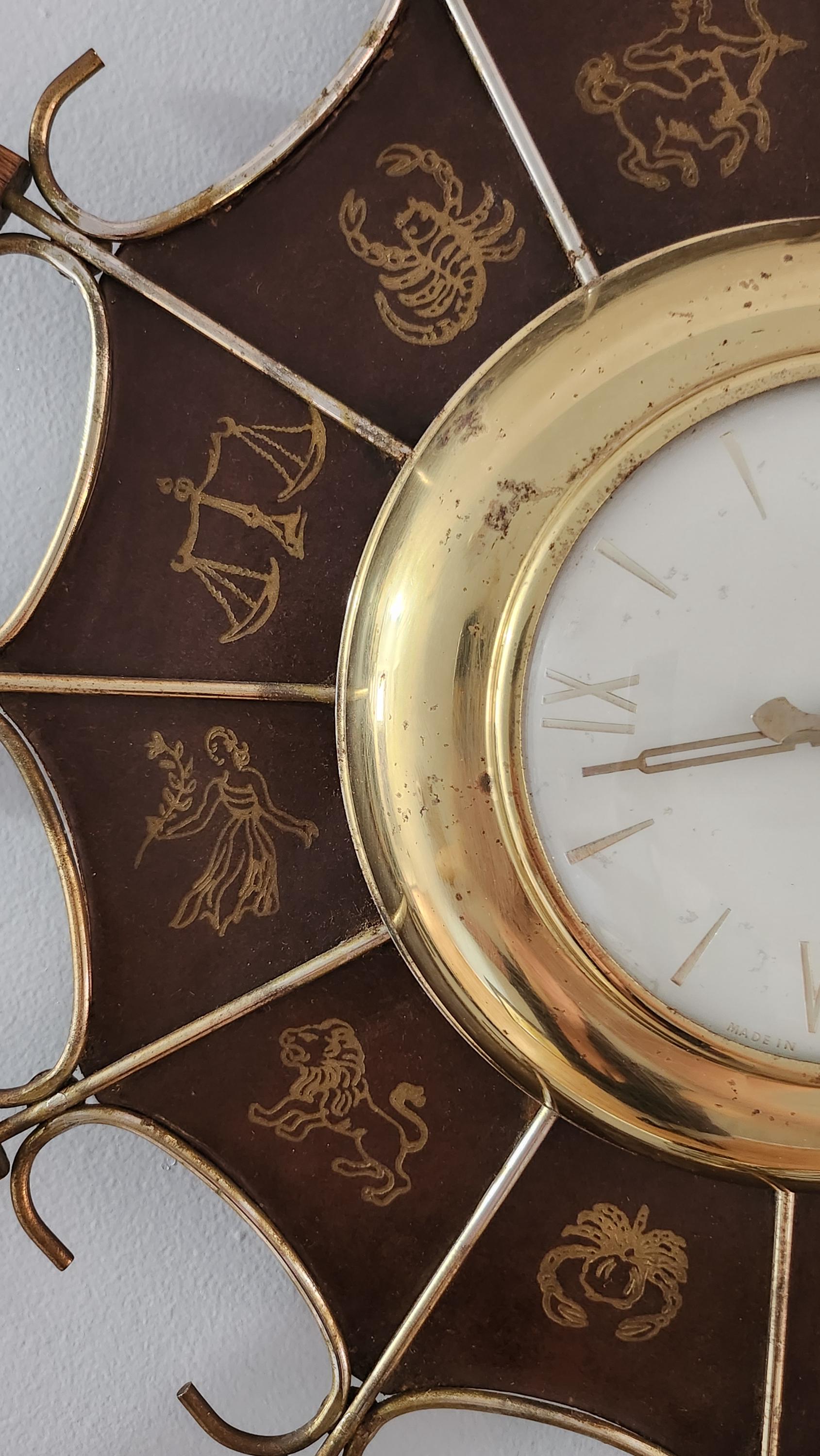 United Starburst Zodiac Wall Clock. Vintage, 1960s, Model #203 - Etsy