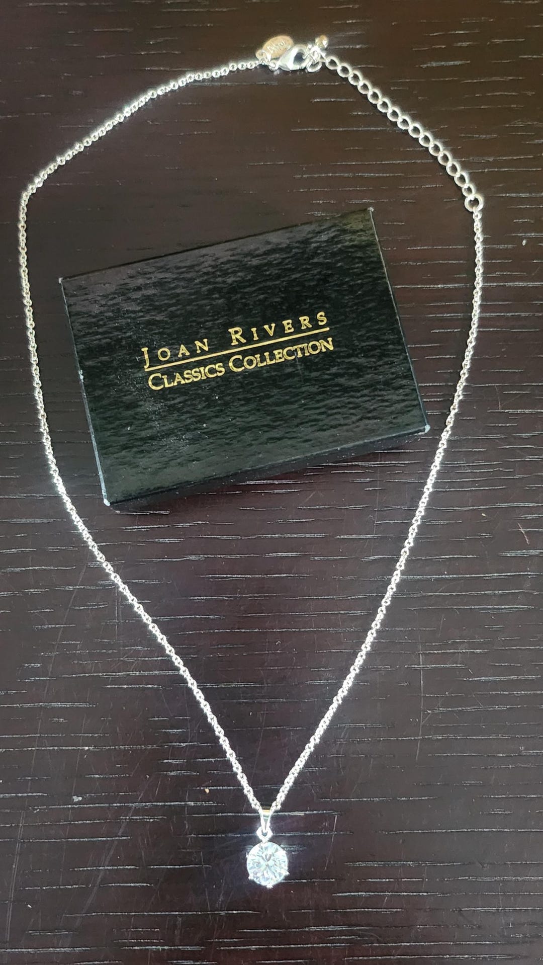 Joan Rivers Classics Collection Silver Plated Swarovski Crystal