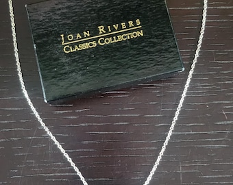 Collier plaqué argent avec cristaux swarovski, collection Joan Rivers Classics, vintage.
