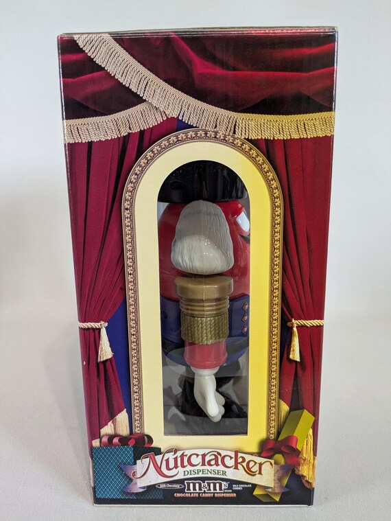 M&M Candy Dispenser, Nutcracker, Holidays, Christmas, Red, New Old