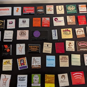 Vintage matches. Restaurants and diners collection, 60s, 70s, 80s, 90s. Lot of 20 matchbooks