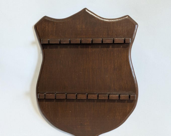 Wooden Acorn/shield Display Rack, Wall Mounted, Spoons, Forks ...