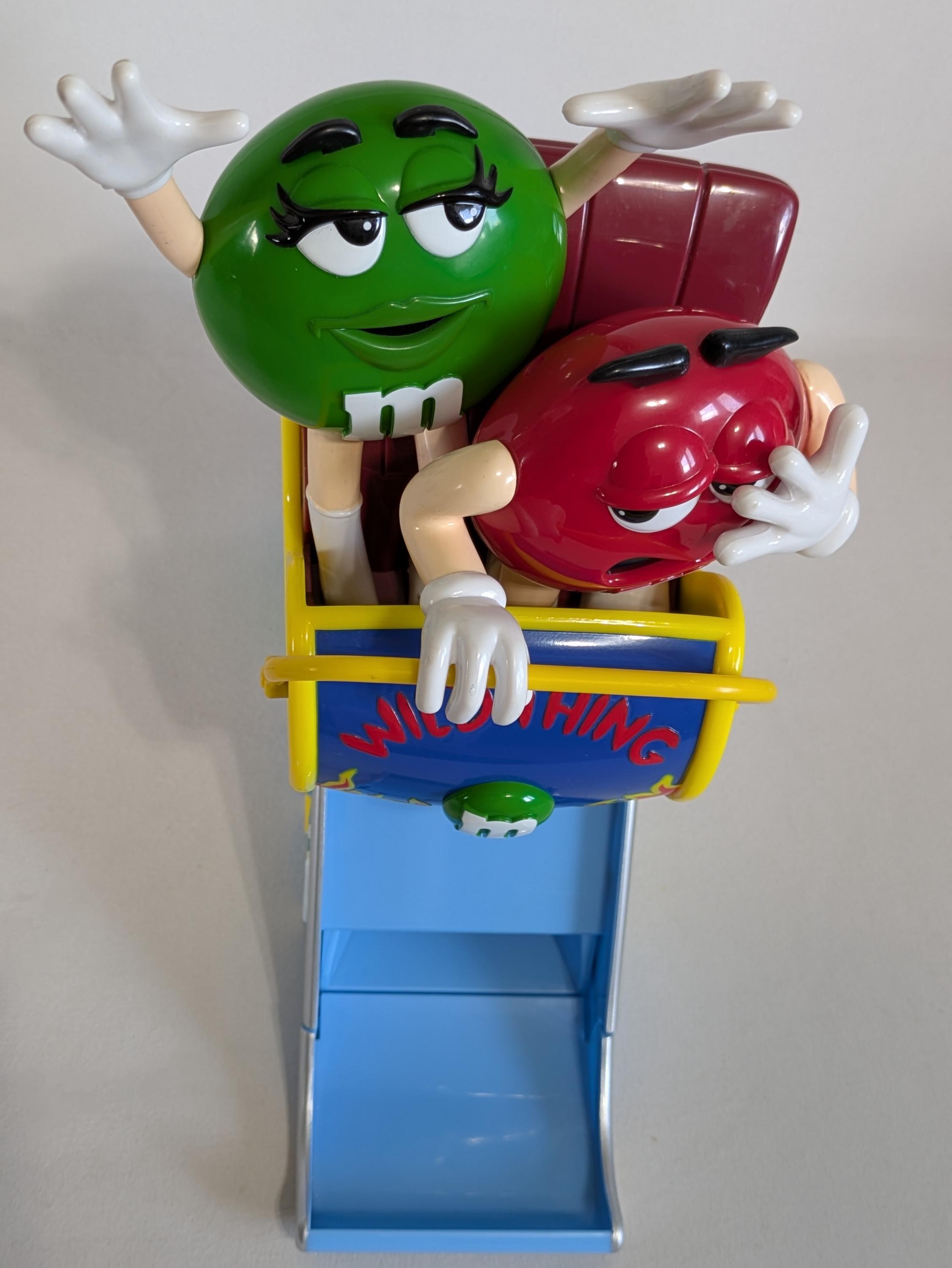 M&M Roller Coaster Candy Dispenser, Wild Thing, Collectible, Red
